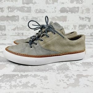Sperry Top-sider Gold Cup Haven Grey Leather Lace Up Sneakers V559